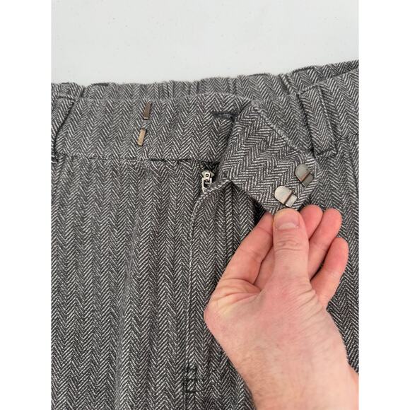 NWT Free People Pop Preppy Herringbone Gray Mini Skirt Size 6 - Picture 3 of 8